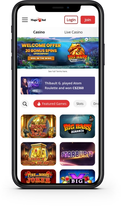Magic Red  Casino Mobile